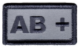 Blodgrupp - Patch med kardborre [Utgående produkt]
