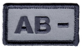 Blodgrupp - Patch med kardborre [Utgående produkt]